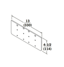 Dormakaba DP89 Drop Plate for Parallel Arm, Top Rail is Less than 5-3/4"