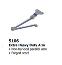Hager 5100-PAR HD ALM Surface Closer w/ Extra Heavy Duty Arm, Aluminum Finish