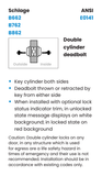 Schlage B662 IS-LOC Double Cylinder Deadbolt w/ Interior "UNLOCKED/LOCKED" Indicator