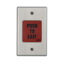 RCI 917-MO 28 Easy Touch Pushbutton, Momentary, Brushed Aluminum Finish