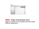 DynaLock 3000 Electromagnetic Lock w/ 1500 lbs Holding Force for Single Outswing Doors