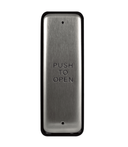 BEA 10PBJ  1-1/2" x 4-3/4" Stainless Steel Jamb Push Plate w/ "Push to Open" Text