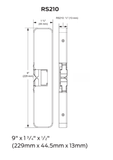 Locknetics NC450 32D No Cut Electric Strike, 9/16" Deep, Satin Stainless Steel Finish
