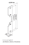 Locknetics CSLE Lip Extension for CS Series Electric Strikes