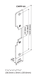 Locknetics ESTK-100 E-Strike Metal Template Kit for CS, MDS, RS Electric Strikes