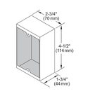 Camden CM-34BL Single Gang Surface Mount Box, Black Finish