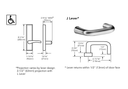 Sargent 776-8 ETJ Fail Secure Electrified Exit Trim w/ J Lever for Rim (8800) and NB8700 Devices