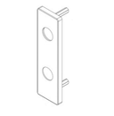 Falcon AE77012-OC Outside Napa Escutcheon, Lever and Cylinder Openings