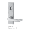 BEST 45H7D 15M 626 Storeroom Mortise Lever Lock w/ 15 Lever and M Escutcheon, Satin Chrome Finish