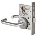 BEST 45H0L 3H 626 Privacy Mortise Lever Lock w/ 3 Lever and H Rose, Satin Chrome Finish