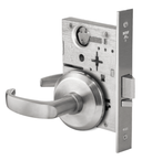 BEST 45H0NX 14S 626 Exit Mortise Lever Lock w/ 14 Lever and S Rose, Satin Chrome Finish