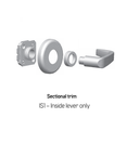BEST 40HTKIS115H Inside Lever Only Trim Kit w/ Contour/Angle Return Lever Style