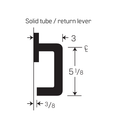 BEST 40HTKIS13J Inside Lever Only Trim Kit w/ Solid Tube/Return Lever and Wrought Trim Style