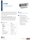 SDC E1200 Excel Series Value Engineered Magnetic Lock, 1200 lbs Holding Force