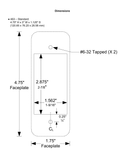 SDC 463U Single Gang Capacitive Touch Sensors, Satin Stainless Steel Finish