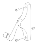 Von Duprin	050194 26D Center Case Kit for 5547WDC Exit Device, Right Hand Reverse, Satin Chrome Finish