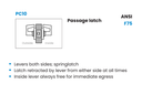 Schlage PC10 TLR Grade 1 Passage Cylindrical Lock, Tubular Style