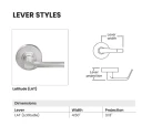 Schlage PC170 LAT Grade 1 Single Dummy Cylindrical Lock, Latitude Style