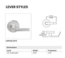 Schlage PC70 LAT Grade 1 Classroom Exterior Lockdown Cylindrical Lock, Latitude Style