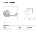 Schlage PC70 LON Grade 1 Classroom Exterior Lockdown Cylindrical Lock, Longitude Style