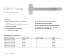 Dexter ED1000-R-EO Grade 1 Rim Exit Device, Exit Only