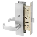 Sargent 8266 LE1L 26D Privacy Bath/Bedroom Mortise Lock, Satin Chrome Finish