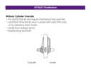 Accentra (Yale) AU-NTB633-NR Nextouch Pushbutton Keypad Lock, w/o Cylinder Override