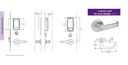 Accentra (Yale) AUR-NTM618-NR Nextouch Sectional Mortise Lock, Pushbutton Keypad, Deadbolt w/ Cylinder Override