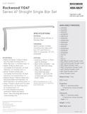 Rockwood 11047 Push Pull Bar Sets