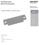 Rockwood SFASA 1-1/4" x 4-7/8" Strike Filler Plate