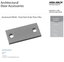 Rockwood FBS48 15/16" x 2-1/4" Flush Bolt Strike Filler Plate