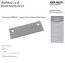 Rockwood DHF5S 1-3/4" X 5" Square Door Hinge Filler Plate