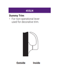 Accentra (Yale) PB455LN Grade 1 Dummy Lever Trim