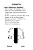 Yale AU5402LN Grade 1 Privacy Lever Lock