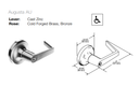 Yale AU5301LN Grade 2 Passage Lever Lock