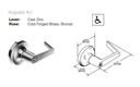 Accentra (Yale) AU5302LN Grade 2 Privacy Lever Lock