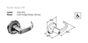 Accentra (Yale) PB355LN-D Grade 2 Double Dummy Lever Trim