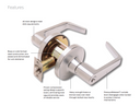 Falcon T561PD D Classroom Cylindrical Lever Lock, Dane Style