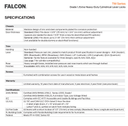 Falcon TM301 QUA Bath/Bedroom Privacy Lever Lock, Quantum Style
