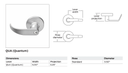Falcon TM101 QUA Passage Lever Lock, Quantum Style