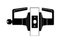 Falcon W581PD Q Storeroom Cylindrical Lever Lock, Quantum Style