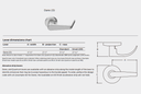 Falcon W511BD D Entry/office Cylindrical Lever Lock, Accepts Small Format IC Core w/ Dane Style