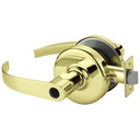 Corbin Russwin CL3155 PZD 605 LC Grade 1 Classroom Conventional Less Cylinder, Cylindrical Lever Lock, Bright Brass Finish