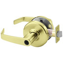 Corbin Russwin CL3157 NZD 606 LC Grade 1 Storeroom Conventional Less Cylinder, Cylindrical Lever Lock, Satin Brass Finish