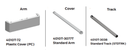 LCN 4011T-STD Size 1 Heavy Duty Track Closer - Mounting hinge side (Pull Side) - (ADA)