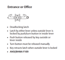 Sargent 10XG05 LL Entrance or Office Cylindrical Lever Lock