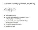 Sargent 10XG16 LL Classroom, Security, Apartment, Exit, Privacy Cylindrical Lever Lock
