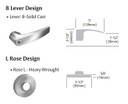 Sargent 60-10XG04 LB Storeroom Cylindrical Lever Lock, Accepts Large Format IC core (LFIC)