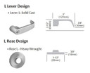 Sargent 70-10XG04 LL Storeroom Cylindrical Lever Lock, Accepts Small Format IC Core (SFIC)