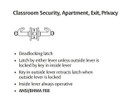 Sargent 60-10XG16 LP Classroom, Security, Apartment, Exit, Privacy Cylindrical Lever Lock, Accepts Large Format IC core (LFIC)